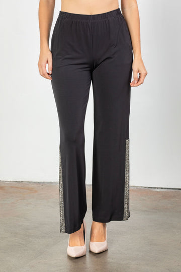 Black Pull On Pants